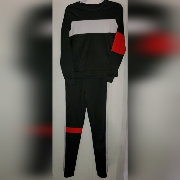 NWT Black Casual Long Sleeve 2 Piece Set - Picture 4 of 4